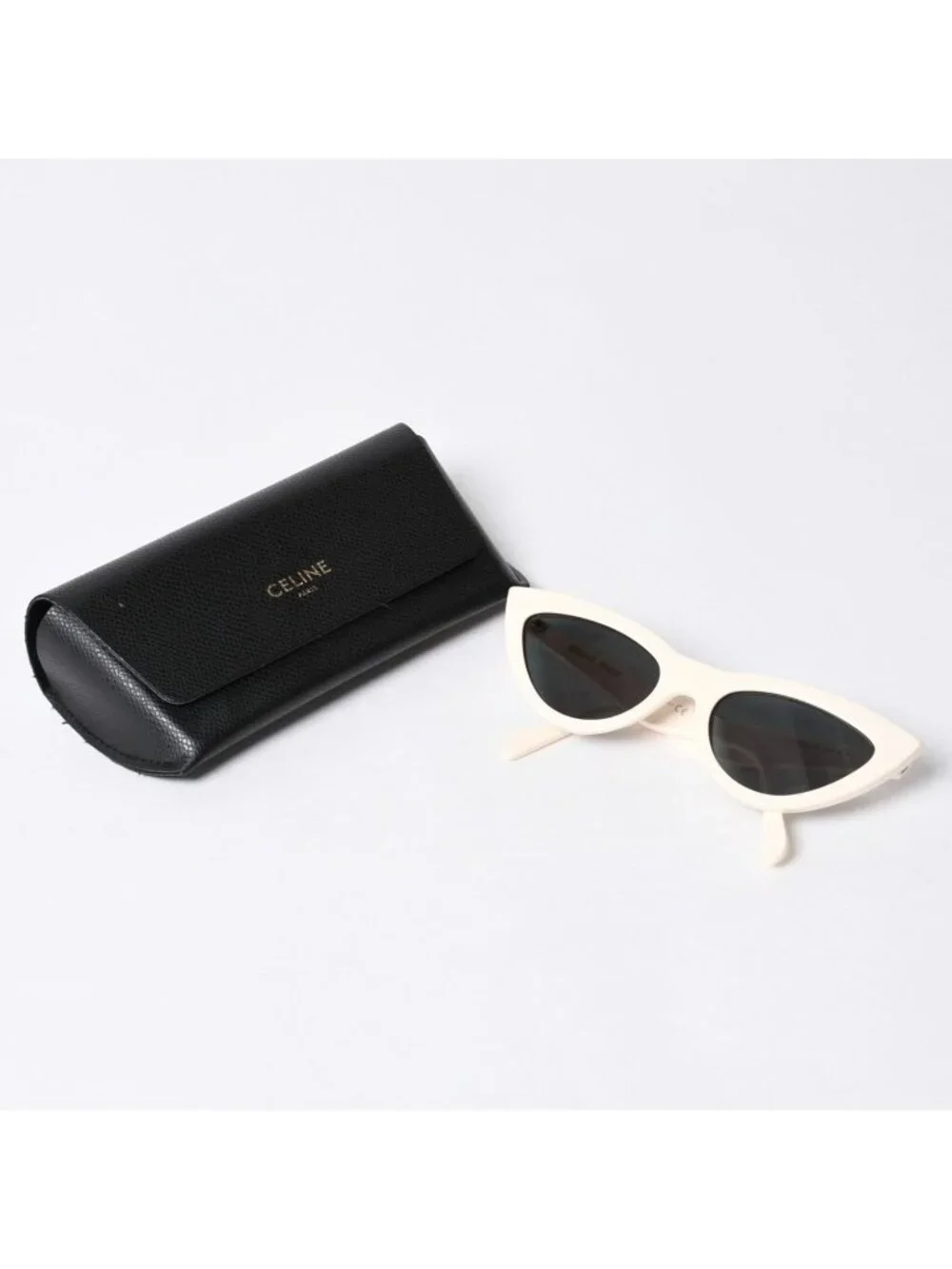 Celine Sunglasses Cream Color Cat Eye Eyewear